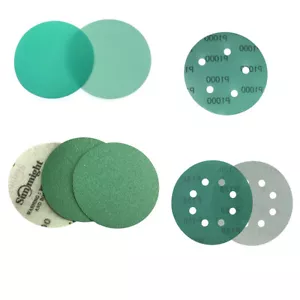 125mm Wet & Dry Sanding Discs Grit 60-2000 Hook & Loop PE Film Backing Sandpaper - Picture 1 of 9