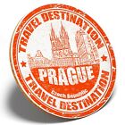 1 x Prague Czech Republic - Round Coaster Kitchen Student Kids Gift #5908