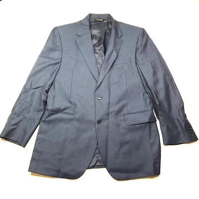 Abrigo Jos A Bank Signature Doble Pecho Lana Seda Azul Rayas Para Hombre 40R Foto 1 de 4