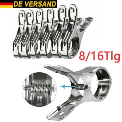 8/16x Strandtuch Klammern Wäscheklammern Wäsche Badetuch Clips Handtuchklemmen - Bild 1 von 4