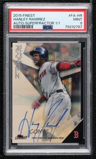 2015 Topps Finest Superfractor 1/1 Hanley Ramirez #FA-HR PSA 9 MINT Auto 06bg