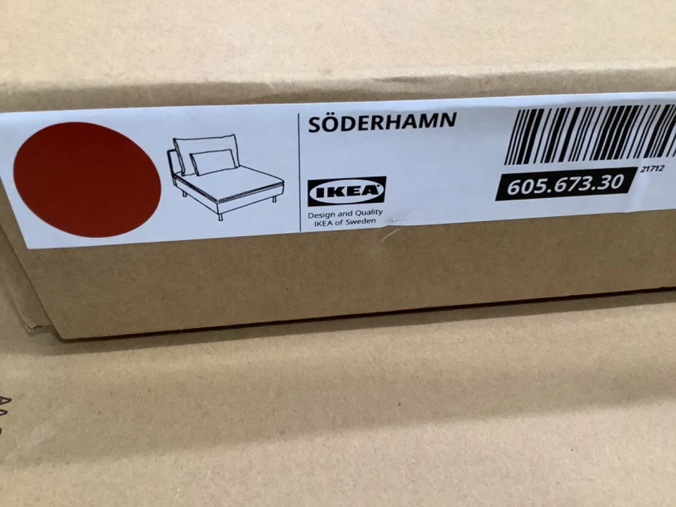 Ikea SODERHAMN 1 Seat Section Chair Tonerud Red 605.673.30
