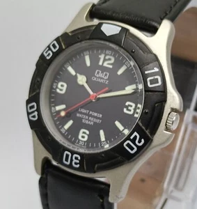 Citizen Q&Q Light Power Solarmate H950J002 Quartz Diver Vintage Watch IMA248BAS3 - Picture 1 of 6