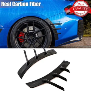For BMW G87 M2 2022-2024 Real Carbon Rear Side Fender Arch Spats Trim Vent Cover - Picture 1 of 12