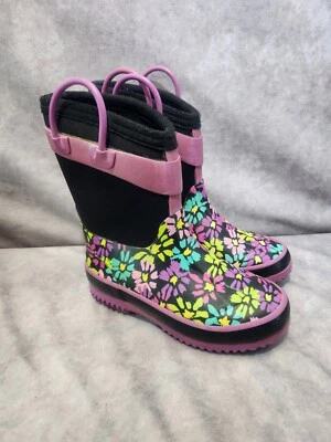 Western Chief Kids Cold Rated Neoprene Boot, Daisy Shower, 11/12 US Lined Rubber - Image 1 of 4