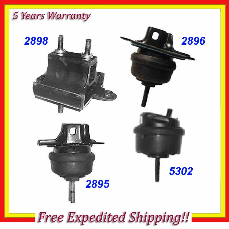 Set 4PCS 2001-2003 For Oldsmobile Aurora 4.0L Engine Motor & Trans. Mount M406 — 第 1/4 张图片