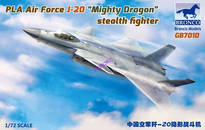 Bronco GB7010 1/72 PLA Air Force J-20 Mighty Dragon stealth fighter - Image 1 of 2