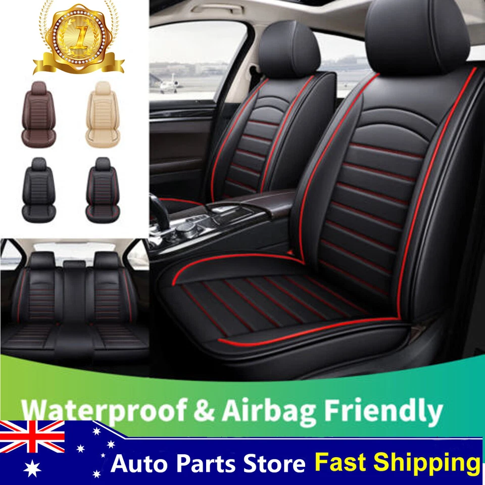 Car Seat Covers Waterproof Leather Front Back for Hyundai SUV Interior Protector - image 1 of 4