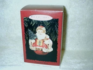 1996 Hallmark Keepsake Ornament Special Edition Evergreen Santa Roly Poly - Picture 1 of 1