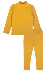 Girls Long Sleeve Turtleneck Shirt and Leggings Set - Picture 1 of 78