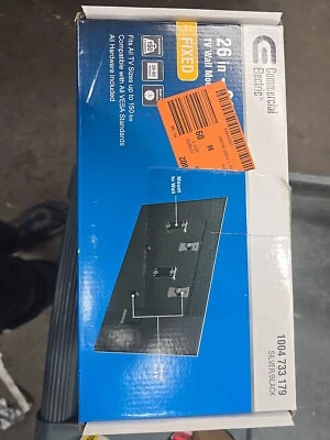 Commercial Electric Fixed Tv Wall Mount Lcd Led Plasma 26 In - 90 In Tvs Steel - Image 1 of 2