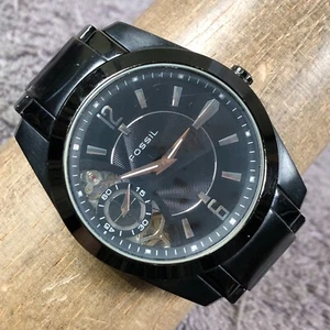 Vintage Fossil Twist Men Stainless Steel Quartz For Watch Parts Or Repair Only - Picture 1 of 13