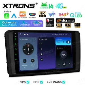 9" Android 14 Octa Core 8+256GB Car GPS Nav Radio Stereo For Benz M-W164 GL-X164 - Picture 1 of 20