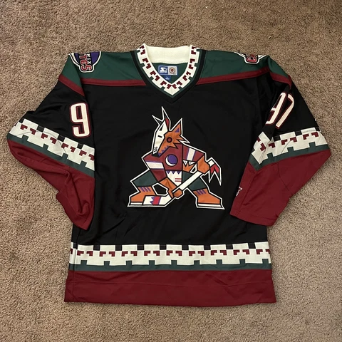 Jeremy Roenick Arizona Phoenix Coyotes Large L Jersey Starter NHL Hockey Cover