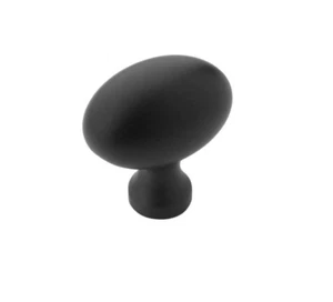 Perno de gabinete ovalado Amerock Vaile 1-3/8 pulgadas | negro plano | BP53014FB - Imagen 1 de 1