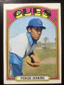 Fergie Jenkins 1972 Topps Vintage Baseball Card #410 Cubs HOF SHARP CLEAN! - Picture 1 of 2