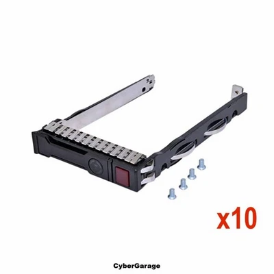 HP caddy 2.5" SFF Gen10 Gen9 Gen8 - SAS/SATA (651687-001) - LOT de 10 - Photo 1/3