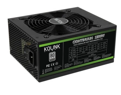  ✔ TESTED Kolink Continuum 1200W 80 Plus Platinum Modular Power Supply / PSU - Immagine 1 di 4