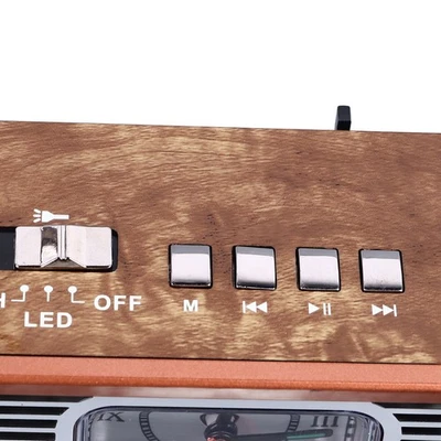 Vintage Radio Multifunctional AM FM SW Band Clock Flashlight Function Retro - Image 1 of 4