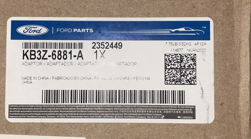ENFRIADOR DE ACEITE Y FILTRO OEM FORD RANGER 2.3 2019-2023 KB3Z-6881-A Foto 1 de 1