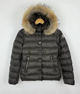 Moncler Alice Down Fur Jacket Size S Xs 18”ptp Teen Coat Genuine Armoise - Picture 1 of 11