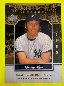 68912 2008 Upper Deck Yankee Stadium Legacy Collection #3950 Sparky Lyle - Foto 1 di 3