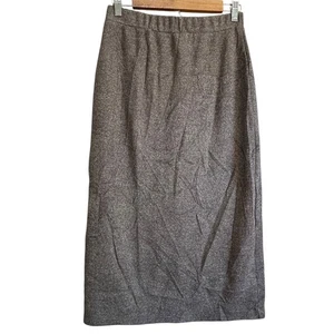 Old Navy Damen grau meliert Maxirock Gr. M Freizeit Gummibund Midirock - Bild 1 von 6