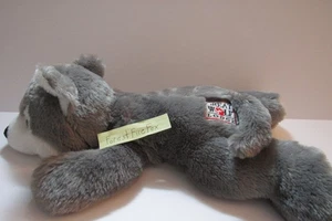 Great Wolf Lodge 20 Zoll Plüsch grau Wolf Fiesta liegend - Bild 1 von 9