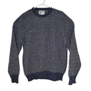 Maglione vintage Royal North Mills Outfitters uomo grande blu grigio lana made in USA - Foto 1 di 7