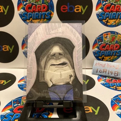 Topps Star Wars Masterwork Emperor Palpatine Darth Series esboço Kevin B. - Imagem 1 de 2