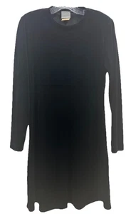 Vintage Rabbit Rabbit Rabbit Black velvet dress Size 8 - Picture 1 of 5