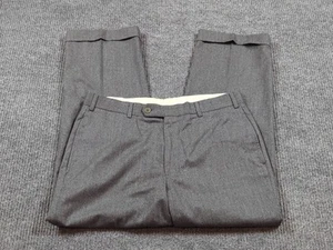 Brooks Brothers Pants Men 34x27 Gray Wool Regent Vitale Barberis Cononico 120s - Picture 1 of 11
