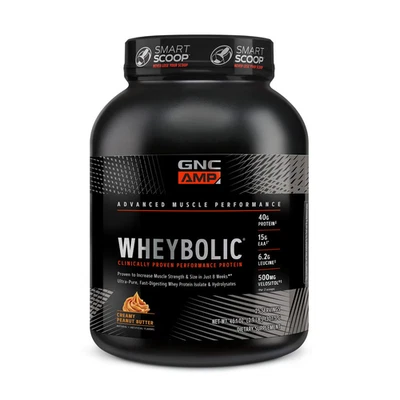 GNC AMP Wheybolic Cremosa Mantequilla de Maní Entrenamiento Músculos 25 Porciones 2.9lb NUEVO Foto 1 de 2