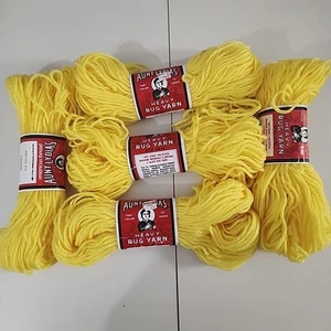 Aunt Lydia's Heavy Rug Yarn 5 Skeins 510 Yellow 235A NOS (Q8) - Picture 1 of 5