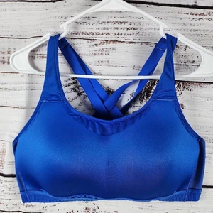 Lululemon Energy Bra Blue Women’s 38D Medium Support LW2CVES Nylon Elastane - Picture 1 of 6