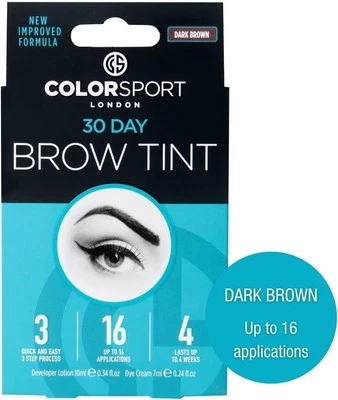 ‎COLORSPORT COLORSPORT 30 Day Brow Tint – Dark Brown | Visible Results In 3 Minutes, Last