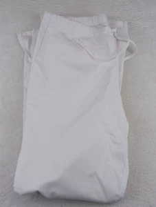 Cherokee Scrubs Medium Unisex White Bottoms Pants - Picture 1 of 13