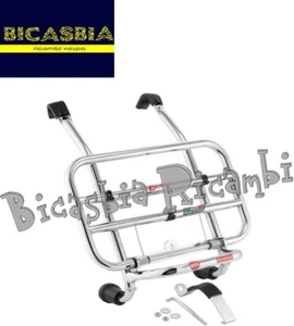 15214 Front Chrome Luggage Rack Faco Vespa 125 200 250 300 GT GTS 2007-2018 - Picture 1 of 1
