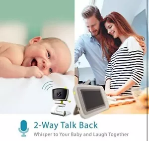 Monitor de bebé Moonybaby pantalla dividida largo alcance, 2 cámaras de visión amplia - ph-D202 - Imagen 1 de 22