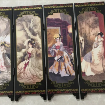 6 Paneele Orientalische Schönheiten Paravent Raumteiler Holz Klapp Trennwand Qualität - Bild 1 von 4