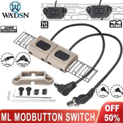 WADSN Tactical New Modbutton Remote PressureSwitch Flashlight NGAL PEQ DBAL HotButton