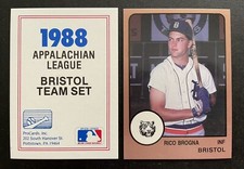 1988 BRISTOL TIGERS ProCards Set Break ***YOU PICK*** RICO BROGNA 1st Card