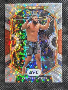 Curtis Blaydes 2021 Panini Select UFC Concourse Silver Disco Prizm Card #60