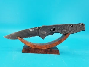 SOG FLASH 2 ASSISTED OPEN COMBO EDGE TACTICAL EDC POCKET KNIFE! - Picture 1 of 12