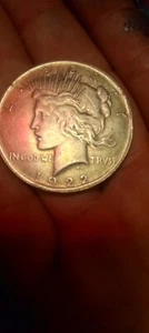 1922 silver dollar Peace coin,double headed ,s mint mark coin - Picture 1 of 2
