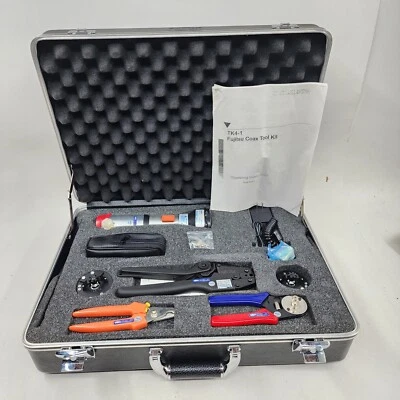 Trompeter Connector Crimp Kit Bnc Connectors Model - Tk4nl-4 Usa Nasa Platt Case - Image 1 of 4