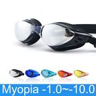 Prescription Swimming Googles Diopter Diving Glasses Unisex Eyewear  -1.0/-10