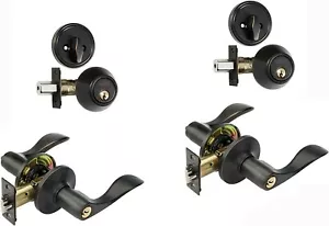 Dynasty Hardware CP-HER-12P, Front Door Keyed Entry and Deadbolt 2 pack - Picture 1 of 1