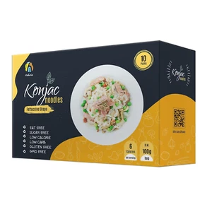 Hethstia Konjak Nudeln Low-Carb Fettuccine Shirataki Nudeln Keto Low Calorie Pa - Bild 1 von 12