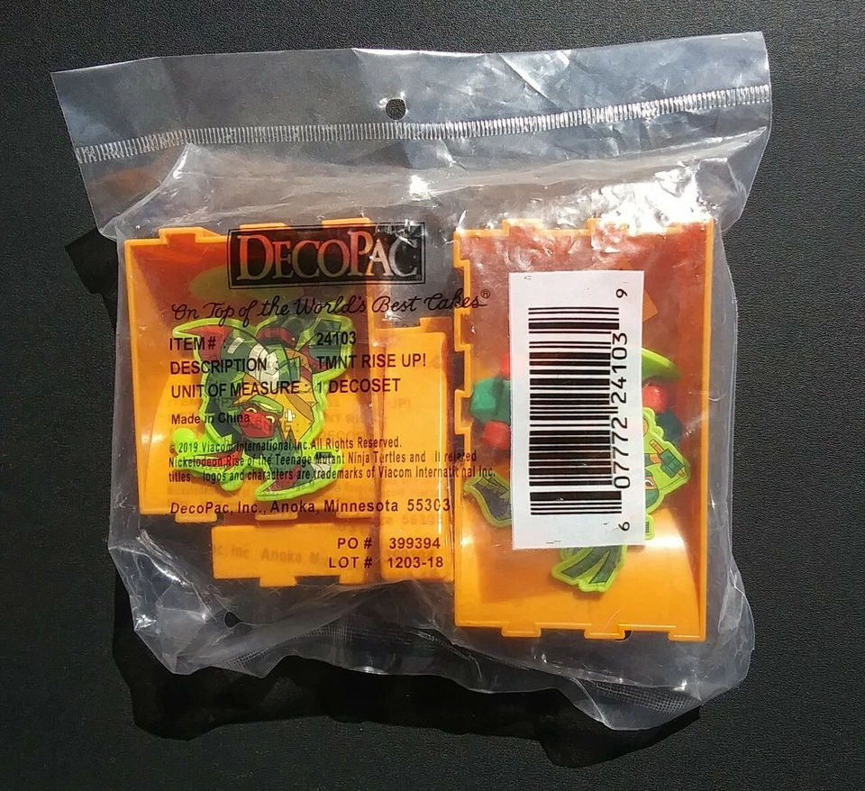 Teenage Mutant Ninja Turtles Cake Topper 24103 TMNT Rise Up Birthday Decopac